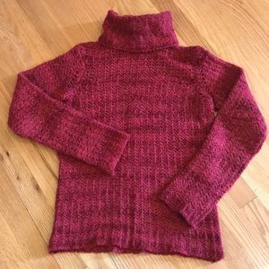 CALVIN KLEIN Red Turtleneck Sweater Sz M